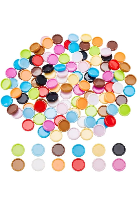 12 Colors Expansion Discs 120pcs Plastic Book Discbound Binding Discs 0.6inch Loose Leaf Ring Round Binding Ring Discs Office Book Rings