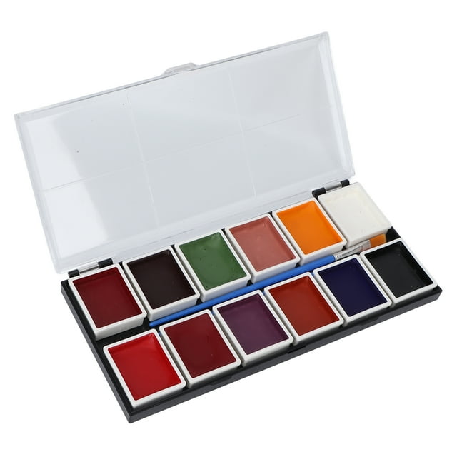 12 Colors Face Body Painting Palette Waterproof Beautiful Colors Cosplay Makeup Pigment Paint