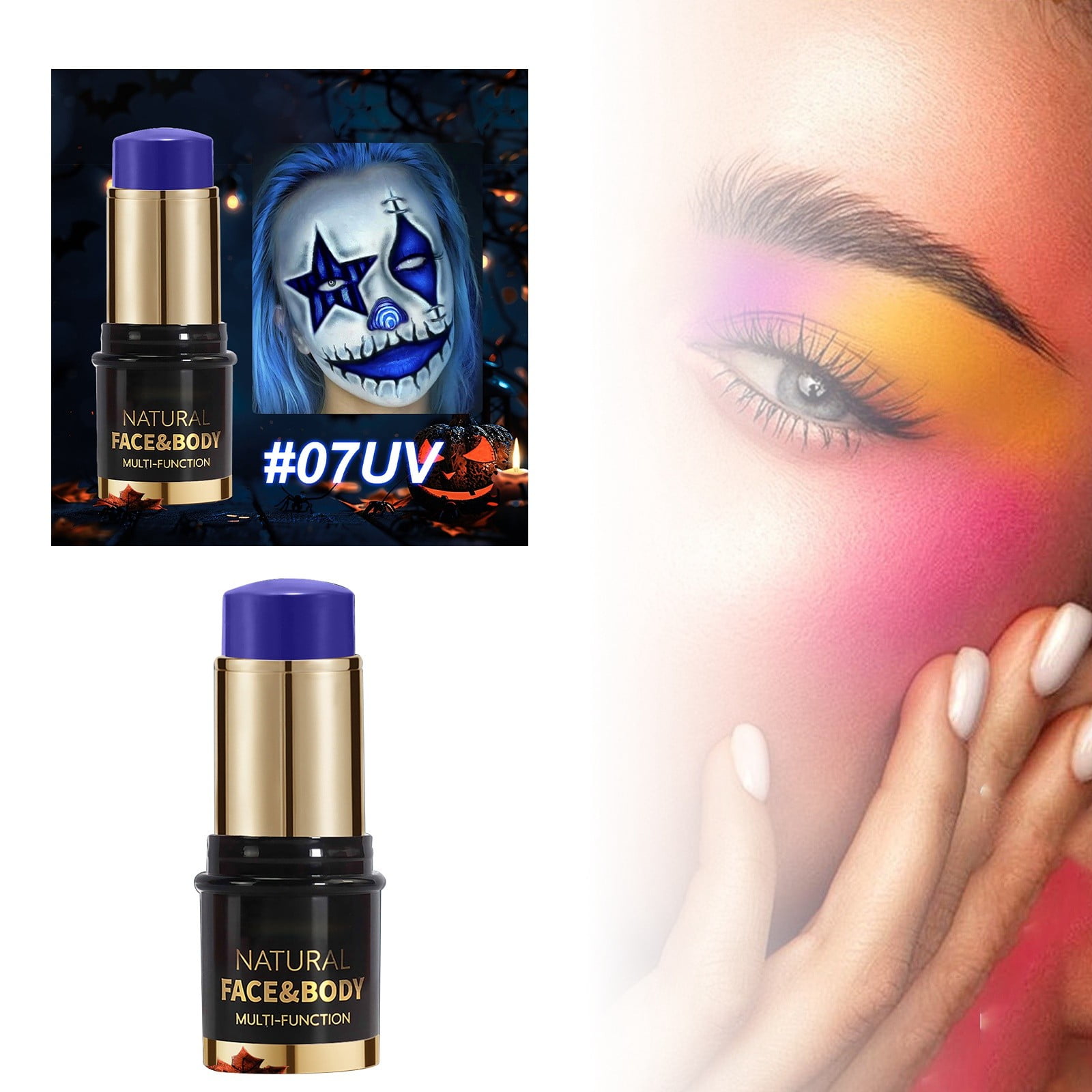 12 Colors Fluorescent Paint Sticks Face Body Paint Stage Party Makeup