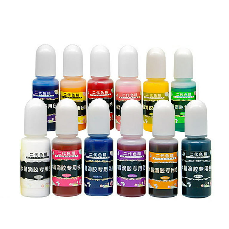 12 Colors Liquid Epoxy Resin Dye Translucent Resin Colorant for Epoxy Resin  Coloring Paint DIY Crafts Art Making