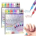 thumbnail image 1 of 12 Colors Nail Art Pens Set, 2026 New Nail Art Markers for Gel Nails, DIY Nail Art Pens for Painting Nails, Waterproof and Quick-drying Nail for DIY Nails Art Design Manicure Tools (2 Set), 1 of 8