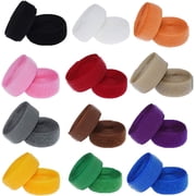 12 Colors Hook and Loop Tape ，Heavy Duty Nylon Fabric Strips for DIY Non-Adhesive Crafts & Sewing ，Industrial Strength for Cord Cable Organizer，24-Pack, 3/4 Inch