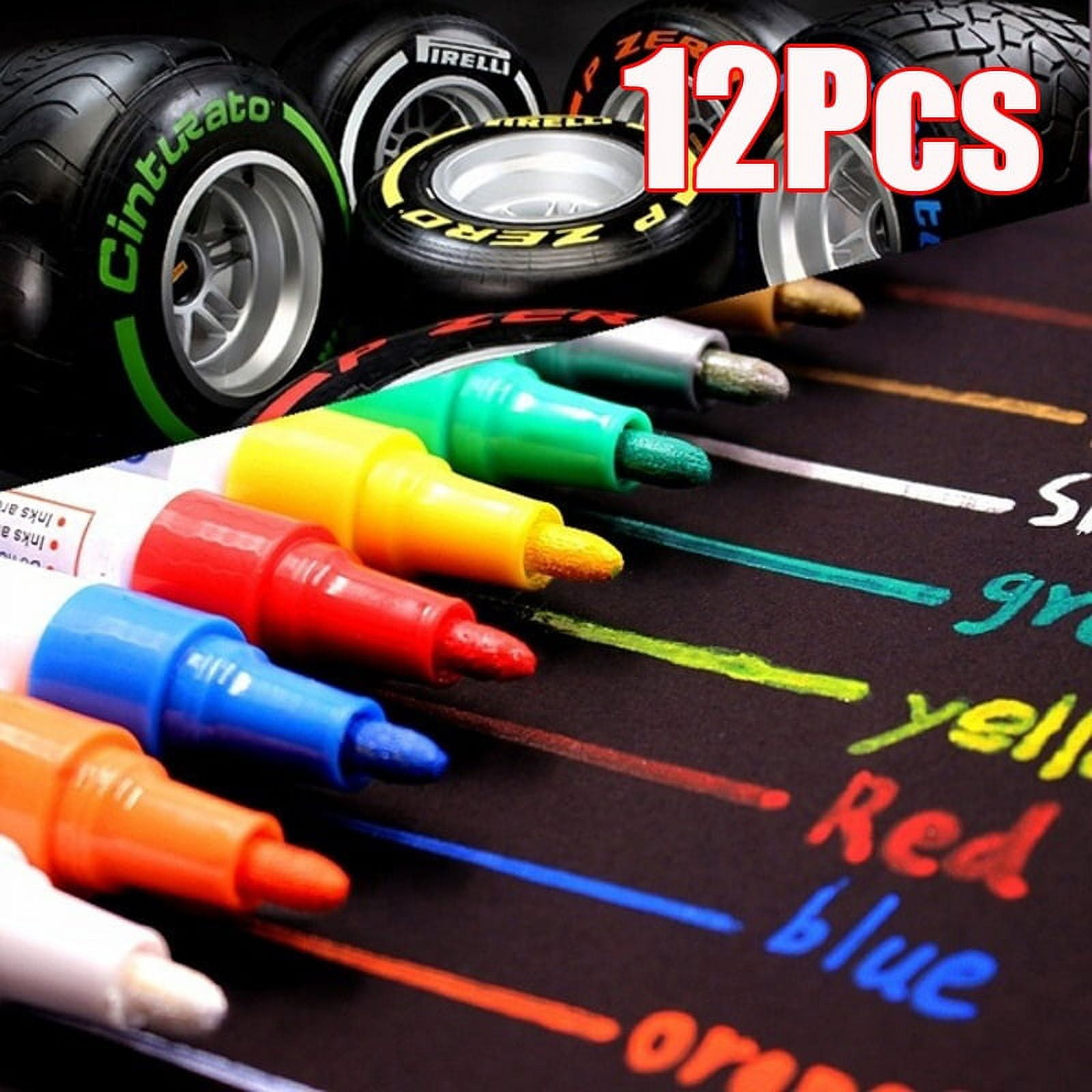 20 Color Paint Markers Pens Set Oil-Based Permanent Paint Marker Quick Dry  and Waterproof Paint Pen for Car Tire Rock Painting - AliExpress