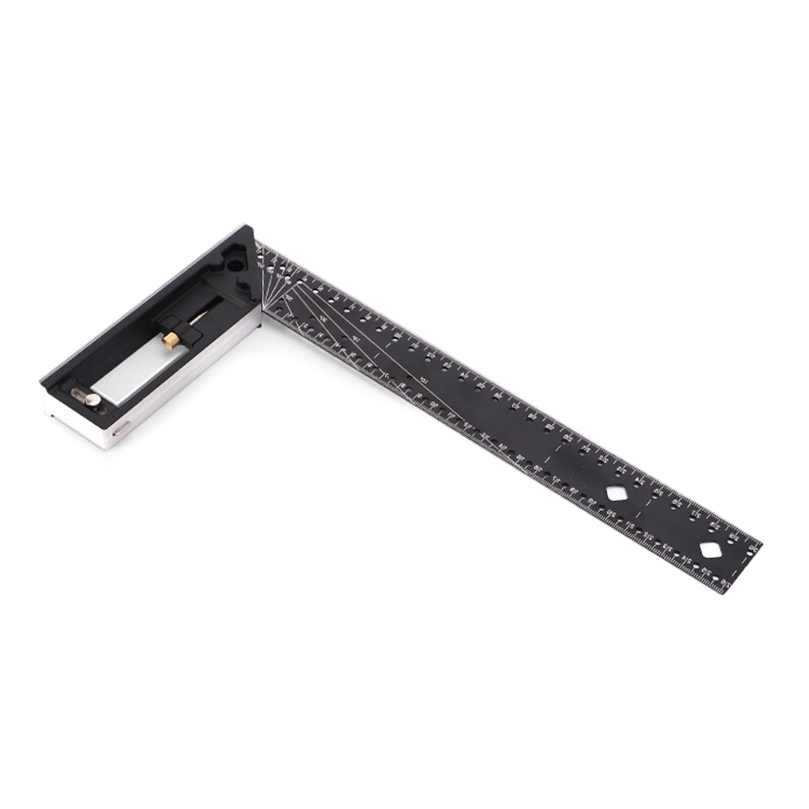 12" Combination Frame Square Ruler for Measuring Scribing Drawing 30-90 ...