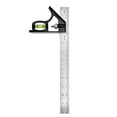 thumbnail image 1 of 12" Combination Square Carpentry Woodworking Measure Tools Metal Ruler Framing Square T Ruler Set, 1 of 7