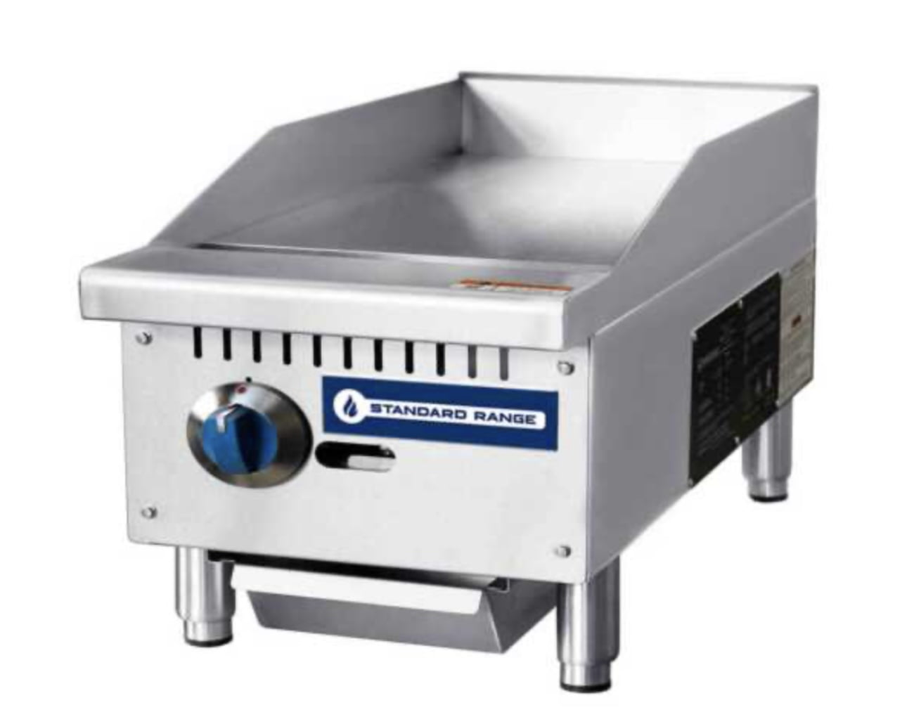 12" Commercial Countertop 1 Burner Gas Griddle with Manual Controls