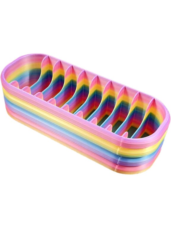 12-Compartment Gradient Diamond Bead Storage Box – Diamond Painting Tool Organizer, Color-Coded, Wear-Resistant, Random Color Assortment(Z)