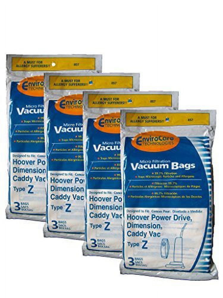 12 Compatible with Hoover Type Z Microfiltration Anti-Allergen Upright Vacuum Cleaner Bags