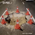 thumbnail image 1 of 12 Cones Elements Cones PVC Material Safety Cones Traffic Cones, Reflective Collar Can Be Connected To A Chain High Resilience Impervious To Crushing, for Warehouse Parking Marking, 1 of 9