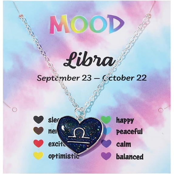 12 Constellation Zodiac Necklace Mood Necklace Temperature Sensing ...