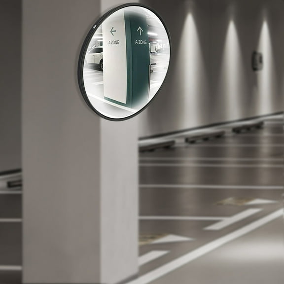 12" Convex Corner Mirror, Security Mirrors, Convex Traffic Mirror, Corner Mirror for Blind Spots and High-Traffic Areas