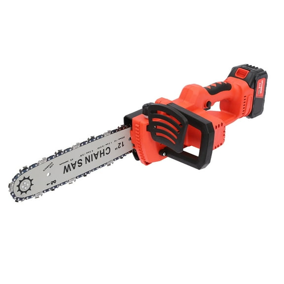 12" Cordless Electric Chainsaw with 1 3000mAh Battery BrushlessHandheld Chainsaw 21V Chain Saw for Wood Cutting Gardern Work