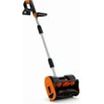 thumbnail image 1 of 12" Cordless Electric Snow Blower Shovel, 20V with 4.0Ah Battery & Quick Charger, 16.5FT Throw Distance, Adjustable Handle for Walkways, Driveways, Decks, and Stairs Snow Removal, Blue, 1 of 9