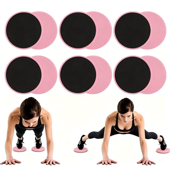 12 Core Sliders – Double‑Sided Exercise Discs for Abs, Gym & Floor Workouts