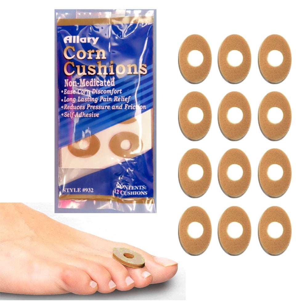 12 Corn Cushion Soft Comfort Padding Relief Blister Rubbing Callus Toe Protector