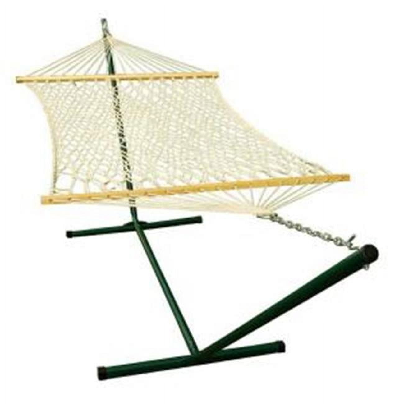 12' Cotton Rope Hammock and Stand Combination