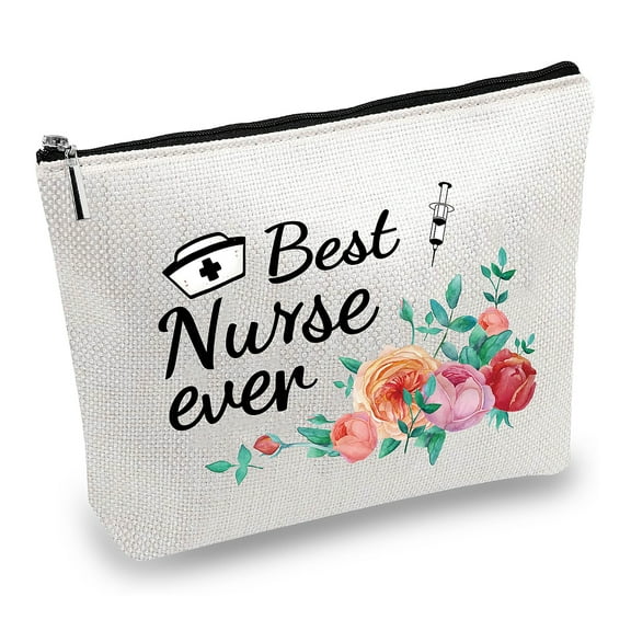 12# Cotton-polyester Bag Stroage Bag Rectangle Flower Pattern 18x25cm