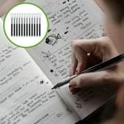 12-Count 0.5mm Fine Point Rollerball Pens Non-Slip Frosted Grip Black Ink Quick-Dry Gel Pens for Journaling & Office Work