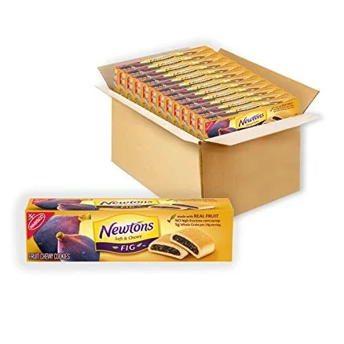 12 Count 6.5 oz Fig Newton Convenient Packs Soft Fruit-Filled Cookies Family Snack Box