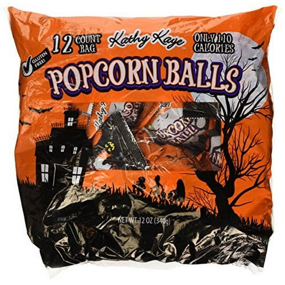 12 Count Bag Popcorn Balls Sweet & Salty Halloween Treat 12 oz (Pack of 2)