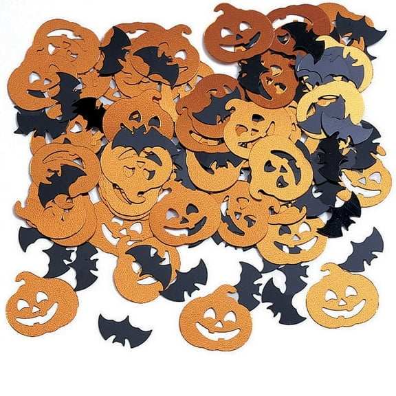 12 Count Bulk Pack Bats and Pumpkin Confetti