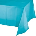 thumbnail image 1 of 12/Case Bulk Bermuda Blue Plastic Table Covers, 1 of 6