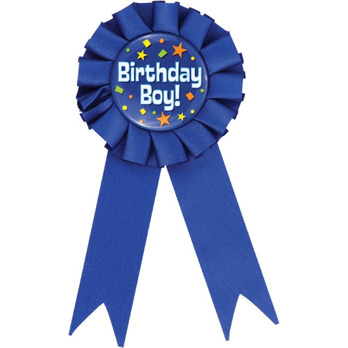 12/Case Bulk Birthday Boy Award Ribbons