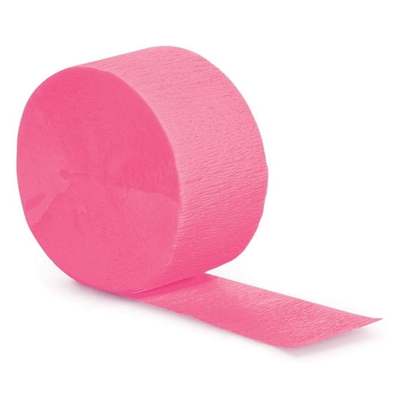 12 Count Bulk Pack Candy Pink Crepe Streamer 81 ft