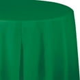 thumbnail image 1 of 12/Case Bulk Emerald Green Round Plastic 82 inch Table Covers, 1 of 6