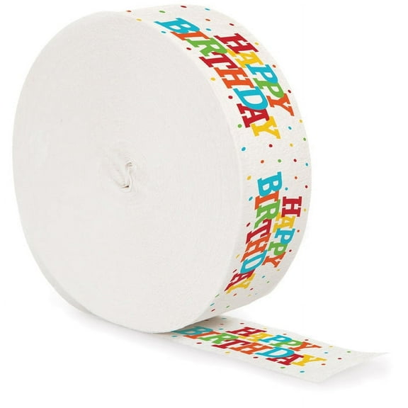 12 Count Bulk Pack Happy Birthday Streamers