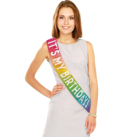 12 Count Bulk Pack It's My Birthday Party Sashes