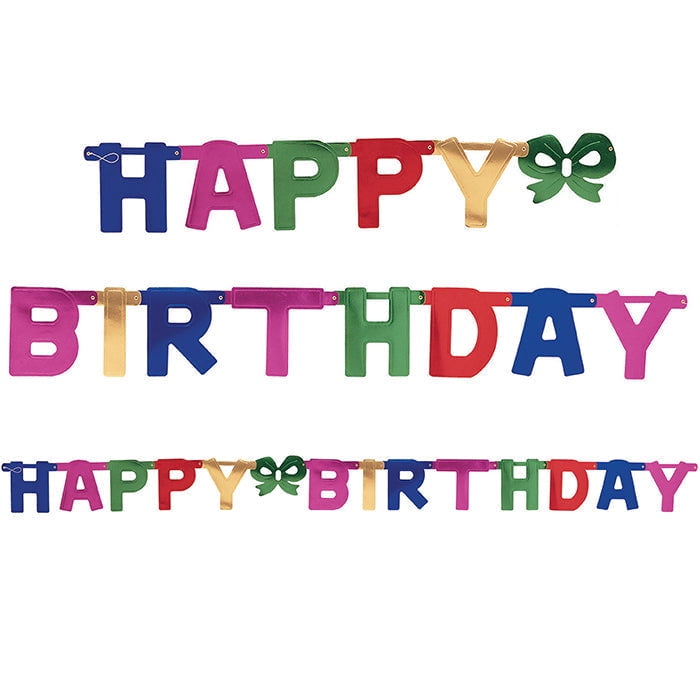 12/Case Bulk Large Happy Birthday Party Banners