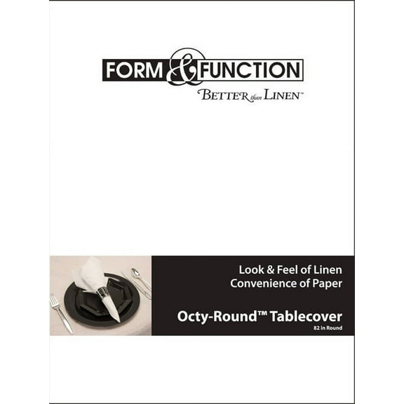 12 Count Bulk Pack White Better than Linen Round