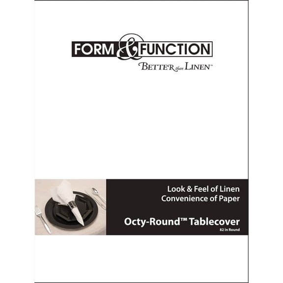 12/Case Bulk White Better than Linen Round