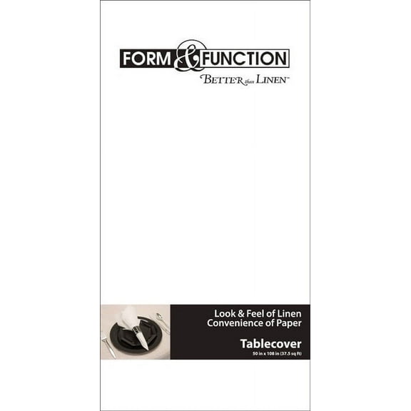 12/Case Bulk White Better than Linen Table Covers