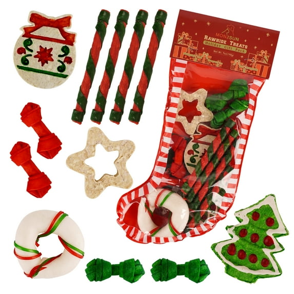 MON2SUN Christmas Stocking Small Dog Treats, 7 oz (12 Count)