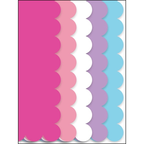 Multicolor Pastel Scalloped Gift Wrap Tissue Paper, 12 Count, by Way To Celebrate
