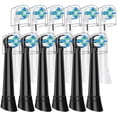 thumbnail image 1 of 12 Count Electric Toothbrush Replacement Heads Compatible with Oral B iO 2/3/4/5/6/7/8/9/10, Medium Bristles for Gentle Gum Care, Toothbrush Refill Heads, Deep Cleaning Rotating Powerhead, Multicolor, 1 of 7