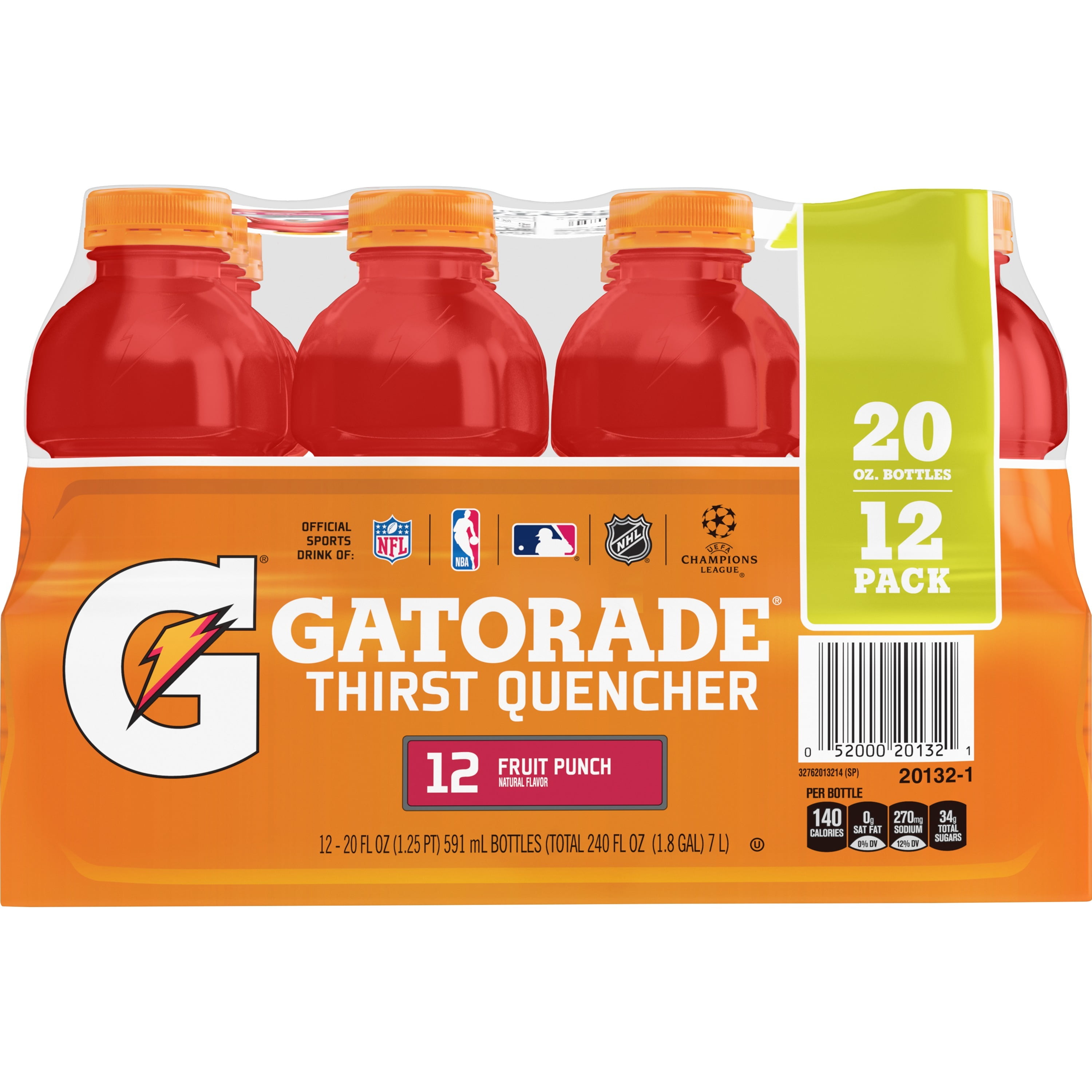 Gatorade Fruit Punch Sports Drink - 8pk/20 Fl Oz Bottles : Target