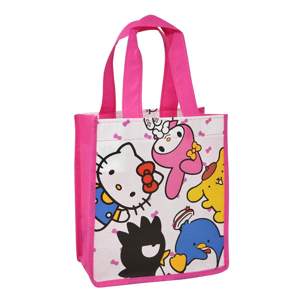 12 Count Hello Kitty & Friends Small Eco Friendly Non-Woven Tote Bag with Shiny Printing, 12 Count, party favors