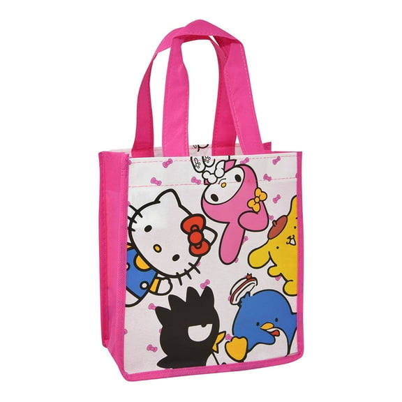 12 Count Hello Kitty & Friends Small Eco Friendly Non-Woven Tote Bag with Shiny Printing, 12 Count, party favors