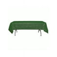 thumbnail image 1 of *12 Count* Hunter Green Rectangular Plastic Tablecloths 54" x 108", 1 of 1
