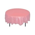 thumbnail image 1 of *12 Count* Pink 84" Round Plastic Tablecloths, 1 of 1