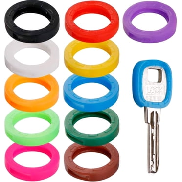 20 Pack Blue Rubber Key ID Caps, Hat Shape Key Toppers For Easy Identification, Identifier Covers