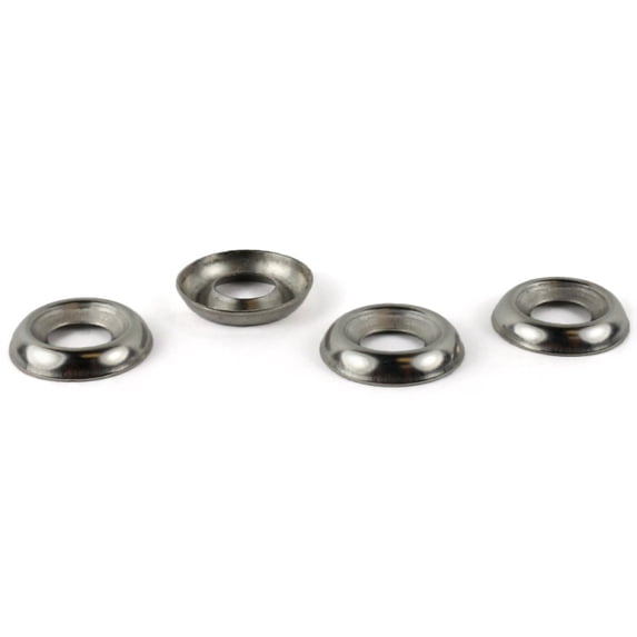 #12 Countersunk Finishing Washers / Steel / Nickel - 4000 Piece Carton