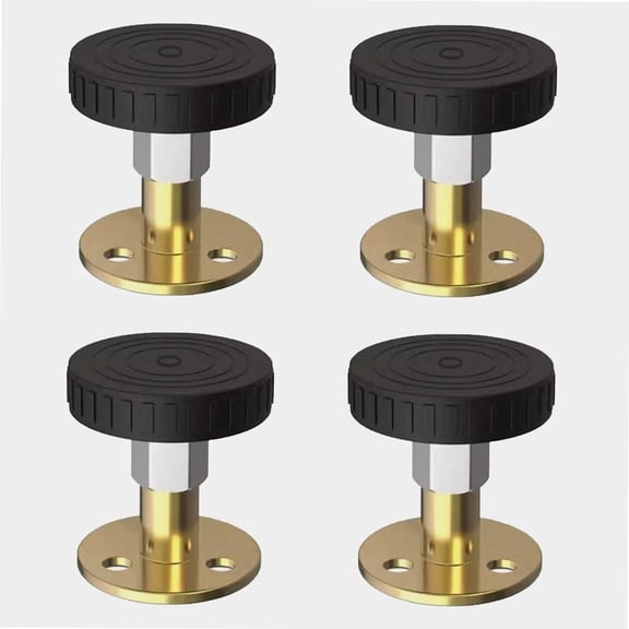 12 Counts Adjustable Threaded Headboard Stoppers Fixer, Metal Bed Frame Anti-Shake Tool, Antishake Support Stabilizer for Beds, Sofas