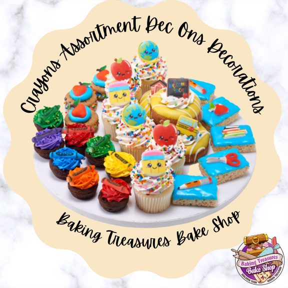 12 Crayons Assortment Dec Ons Decorations