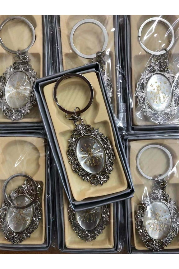 12 Crown Keychains Baby Shower Princess Party Favors Quinceanera Recuerdos