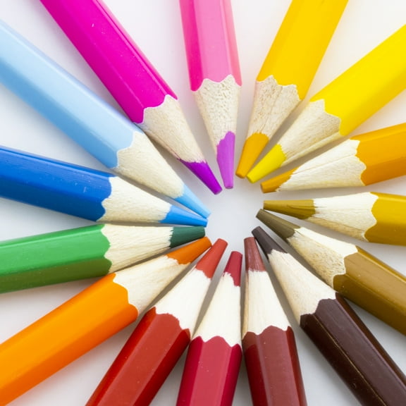 12 Ct Colored Pencils Vibrant Pre-Sharpened Drawing Artist School Kids Coloring