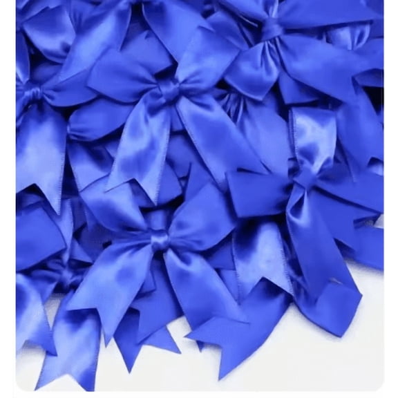 12 Ct Royal Blue Bow Satin Ribbon